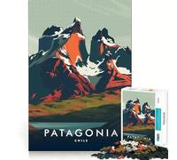 Puzzle per adulti da 1000 pezzi con paesaggio montano della Patagonia,ideale per incastri precisi,divertente sfida mentale,gioco rilassante,regalo di compleanno (50x75cm)