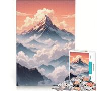 Puzzle per adulti da 1000 pezzi con paesaggio montano gioco pratico difficile e stimolante ideale come regalo per tutta la famiglia 38x26cm
