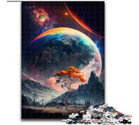 Puzzle per adulti da 1000 pezzi con paesaggio montano, in cartone, attività educativa per lo sviluppo delle abilità cognitive, 1000 pezzi(26x38cm)