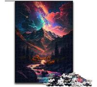 Puzzle per adulti da 1000 pezzi con paesaggio montano in legno perfetto per decorare la casa o l'ufficio ideale come regalo di Natale decorazione artistica fai da te perfetto regalo di compleanno