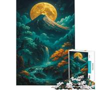 Puzzle per adulti da 1000 pezzi con paesaggio montano tecnica Kintsugi ideale per stimolare la mente decorazione da parete e antistress adatto a partire dai 14 anni 50x75cm