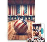 Puzzle per adulti da 1000 pezzi con palla da bowling giocattolo educativo difficile con Babbo Natale 38x26cm