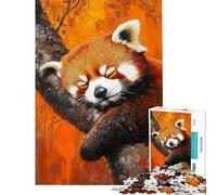 Puzzle per adulti da 1000 pezzi con panda rosso gioco rilassante e stimolante per coltivare la pazienza ideale per tutta la famiglia Antistress e artistico Regalo perfetto (dimensioni 38x52cm)