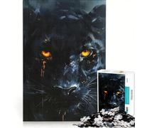 Puzzle per adulti da 1000 pezzi con Pantera Occhio di Brace, gioco divertente, rilassante e stimolante per la mente, ideale come elemento della lista dei desideri con Babbo Natale 50x75cm