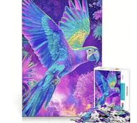 Puzzle per adulti da 1000 pezzi con pappagallo in volo, gioco impossibile, migliora la memoria, con pezzi di forma casuale completamente ad incastro 38x52cm
