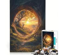 Puzzle per adulti da 1000 pezzi con passaggio segreto gioco rilassante allena la mente e la mano compleanno e Natale 38x52cm