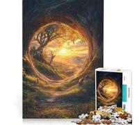 Puzzle per adulti da 1000 pezzi con passaggio segreto gioco rompicapo difficile compleanno e Natale 50x75cm