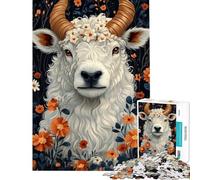 Puzzle per adulti da 1000 pezzi con pecorelle gioco antistress sfida impegnativa ideale come regalo per tutta la famiglia (dimensioni 50x75cm)