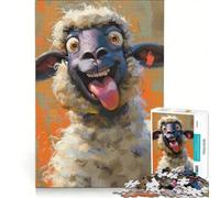 Puzzle per adulti da 1000 pezzi con pecorelle stravaganti gioco pratico per le vacanze a casa per passare il tempo e rafforzare l'amore tra le coppie 50x75cm