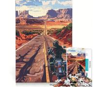 Puzzle per adulti da 1000 pezzi con percorso in moto gioco pratico difficile e stimolante ideale come regalo per tutta la famiglia 38x52cm