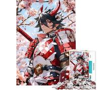 Puzzle per adulti da 1000 pezzi con personaggi anime samurai gioco di puzzle per adulti decorazione da parete sfida impegnativa regalo di Natale o compleanno (dimensioni 38x52cm)