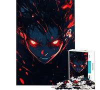 Puzzle per adulti da 1000 pezzi con personaggio anime dagli occhi rossi gioco impossibile per l'apprendimento sfida regalo di compleanno migliora la memoria (dimensioni 75x50cm)