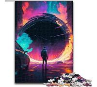 Puzzle per adulti da 1000 pezzi con pianeta colorato, gioco creativo per famiglie e decorazioni per la casa, regalo di Natale perfetto per adolescenti (dimensioni: 26x38cm)