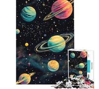 Puzzle per adulti da 1000 pezzi con pianeti cosmici antistress difficile stimolante per la mente (dimensioni 38x26cm)