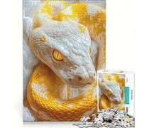 Puzzle per adulti da 1000 pezzi con pitone albino, gioco pratico, ideale per passare il tempo durante le vacanze a casa e per rafforzare l'amore di coppia 50x75cm