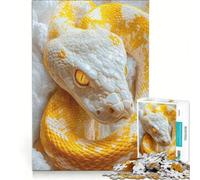 Puzzle per adulti da 1000 pezzi con pitone albino, gioco pratico, ideale per passare il tempo durante le vacanze a casa e per rafforzare l'amore di coppia 38x26cm
