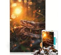 Puzzle per adulti da 1000 pezzi con pitone reale e serpente, gioco rilassante, sfida impegnativa, per rafforzare l'amore tra le coppie 38x52cm