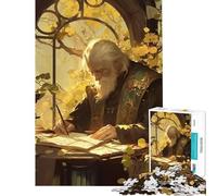 Puzzle per adulti da 1000 pezzi con poesia scritta da un poeta ideale per compleanni e Natale Gioco di squadra difficile adatto a persone dai 14 anni in su (38x52cm)