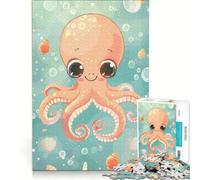Puzzle per adulti da 1000 pezzi con polpo e scena oceanica gioco rilassante ideale per passare il tempo durante le vacanze un regalo perfetto per gli appassionati di videogiochi 38x52cm