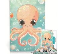 Puzzle per adulti da 1000 pezzi con polpo stilizzato e scena oceanica, gioco per famiglie, rilassante e stimolante, idea regalo 38x26cm
