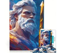 Puzzle per adulti da 1000 pezzi con Poseidone in arte digitale giocattolo educativo ideale per passare il tempo durante le vacanze regalo di compleanno regalo 50x75cm