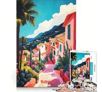 Puzzle per adulti da 1000 pezzi con poster artistico di Maiorca Spagna gioco impossibile migliora la memoria con pezzi di forma casuale completamente ad incastro 38x52cm