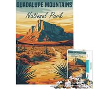 Puzzle per adulti da 1000 pezzi con poster del Parco Nazionale dei Monti Guadalupe Puzzle per ragazzi giochi rilassanti divertenti e spiritosi ideali come regalo di compleanno o per occasioni speciali