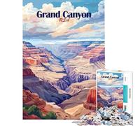 Puzzle per adulti da 1000 pezzi con poster del Parco Nazionale del Grand Canyon ideale per rilassarsi giocare a giochi educativi e stimolanti perfetti come regalo di compleanno o decorazione da parete