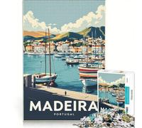 Puzzle per adulti da 1000 pezzi con poster di Madeira, gioco educativo, decorazione per la casa, per rafforzare l'amore tra le coppie 50x75cm