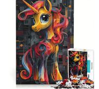 Puzzle per adulti da 1000 pezzi con poster di My Little Pony gioco pratico impegnativo da completare collezione d'artista belle arti 50x75cm