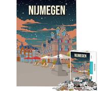 Puzzle per adulti da 1000 pezzi con poster di viaggio della città di Nijmegen giochi rilassanti sfida per l'intelligenza giocattoli che creano dipendenza ottima idea regalo attività per tutta