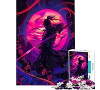 Puzzle per adulti da 1000 pezzi con poster Ninja Neon ideale per stimolare la mente e per un gioco antistress adatto a donne dai 14 anni in su (50x75cm)