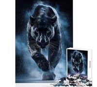 Puzzle per adulti da 1000 pezzi con potente ritratto di Pantera Nera gioco rilassante ideale per le vacanze a casa per passare il tempo decorazione domestica regalo perfetto per tutta la famiglia