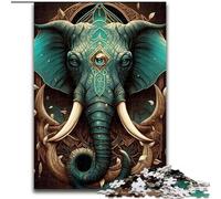 Puzzle per adulti da 1000 pezzi con poteri magici di elefanti, dimensioni 26x38cm, perfetti per Halloween, Natale e regali di compleanno.