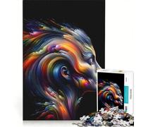 Puzzle per adulti da 1000 pezzi con profilo umano in evoluzione, gioco pratico, ideale per passare il tempo durante le vacanze, con poster abbinato e foglio di curiosità 50x75cm