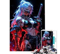 Puzzle per adulti da 1000 pezzi con protagonista una donna assassina in stile anime Un gioco interattivo un'opera d'arte compleanno e Natale (dimensioni 50x75cm)