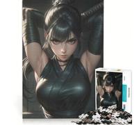 Puzzle per adulti da 1000 pezzi con protagonista una kunoichi, gioco pratico, impegnativo e stimolante, ideale come regalo per tutta la famiglia 38x26cm