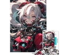 Puzzle per adulti da 1000 pezzi con protagonista una ragazza anime del futuro Difficile e stimolante migliora la memoria Giocattolo educativo per ragazzi dai 14 anni in su 50x75cm