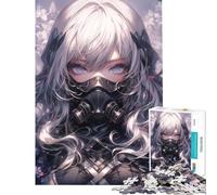 Puzzle per adulti da 1000 pezzi con protagonista una ragazza assassina in stile animele per tutta la famiglia una sfida per l'intelligenza e la mente Giocattoli che creano dipendenza ottimi regali