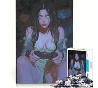 Puzzle per adulti da 1000 pezzi con protagonista una ragazza gamer e il suo controller, antistress, ideale per l'interazione genitore-figlio, compleanni e altre occasioni 38x26cm