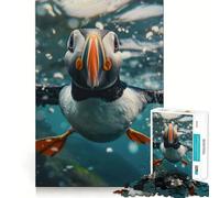 Puzzle per adulti da 1000 pezzi con pulcinella di mare atlantica dai bordi netti Gioco cognitivo divertente,ideale per il gioco lento e il tempo libero,perfetto come regalo per le festività (50x75cm)