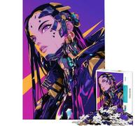 Puzzle per adulti da 1000 pezzi con ragazza anime cyberpunk gioco educativo e stimolante ideale per il relax e il miglioramento della memoria regalo di compleanno (dimensioni 38x52cm)