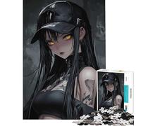 Puzzle per adulti da 1000 pezzi con ragazza anime dagli occhi dorati gioco rompicapo giocattolo intellettuale ottimo regalo per chi ama giocare e migliorare la memoria (dimensioni 50x75cm)