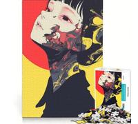 Puzzle per adulti da 1000 pezzi con ragazza anime dal design astratto, gioco interattivo, interazione genitore-figlio, compleanno e Natale 38x52cm