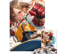 Puzzle per adulti da 1000 pezzi con ragazza anime dal pugno di fuoco una sfida impegnativa da completare per divertimento in famiglia gioco divertente per ragazzi dai 14 anni in su (50x75cm)
