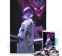 Puzzle per adulti da 1000 pezzi con ragazza anime e drago, gioco rilassante, decorazione per la casa, regalo di compleanno e unico 38x26cm