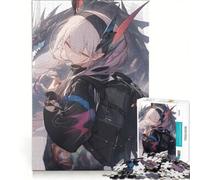 Puzzle per adulti da 1000 pezzi con ragazza anime e drago, gioco rilassante, decorazione per la casa, regalo di compleanno 50x75cm