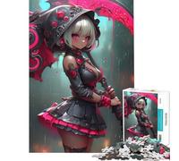 Puzzle per adulti da 1000 pezzi con ragazza anime e falce gioco educativo e coinvolgente per coltivare la pazienza regalo per donne e uomini decorazione da parete (dimensioni 38x26cm)