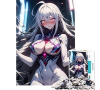 Puzzle per adulti da 1000 pezzi con ragazza anime sexy puzzle antistress da 1000 pezzi ideale per le vacanze in casa per passare il tempo in famiglia e per serate di gioco (38x52cm)