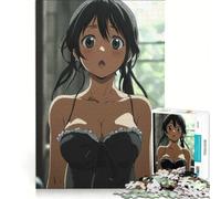 Puzzle per adulti da 1000 pezzi con ragazza anime sorpresa gioco pratico per le vacanze a casa per passare il tempo e rafforzare l'amore tra le coppie 38x26cm